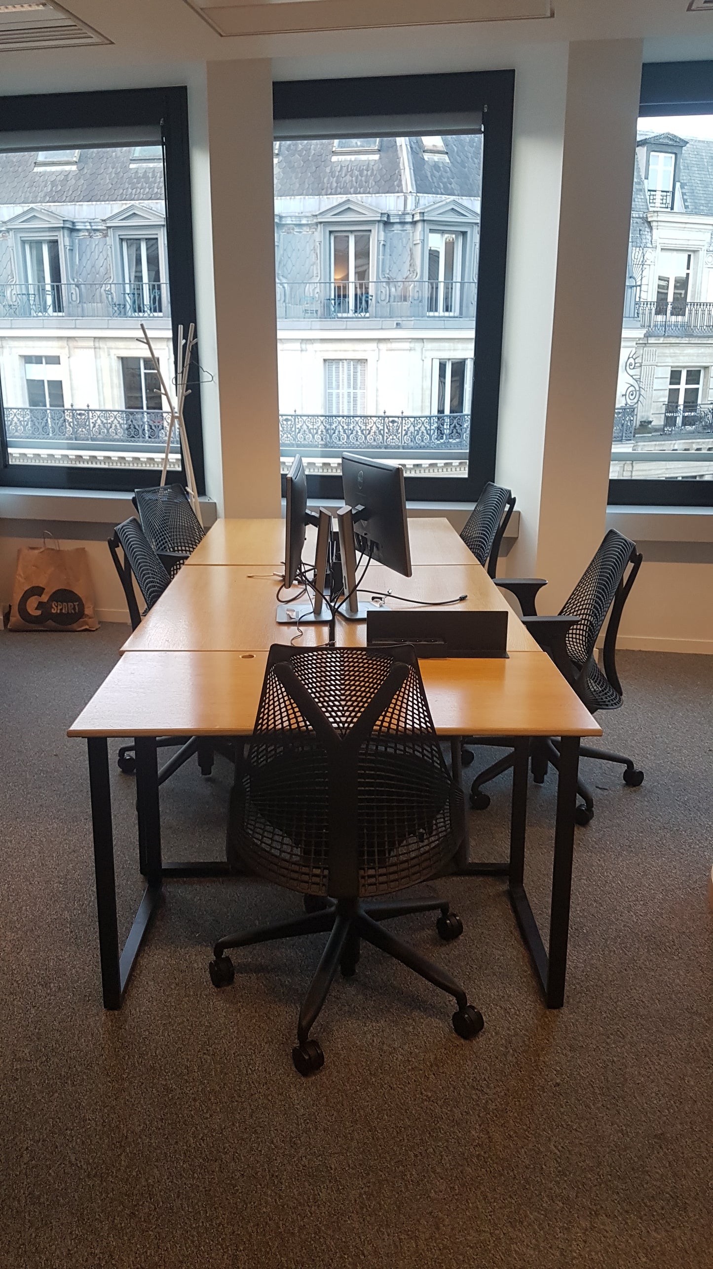 Bureau droit 120x60 chêne doré
