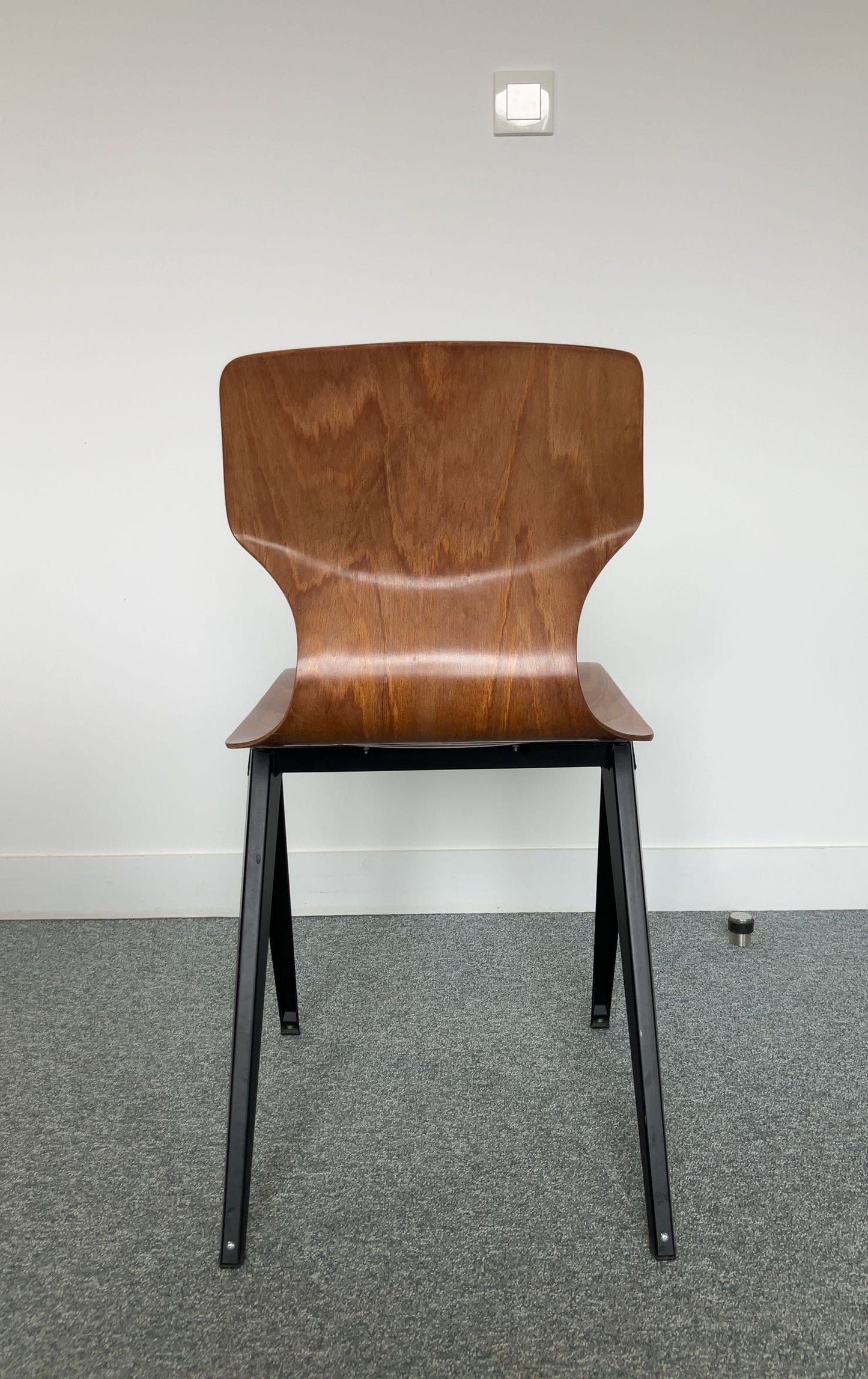 Chaise Bois et Métal Noire