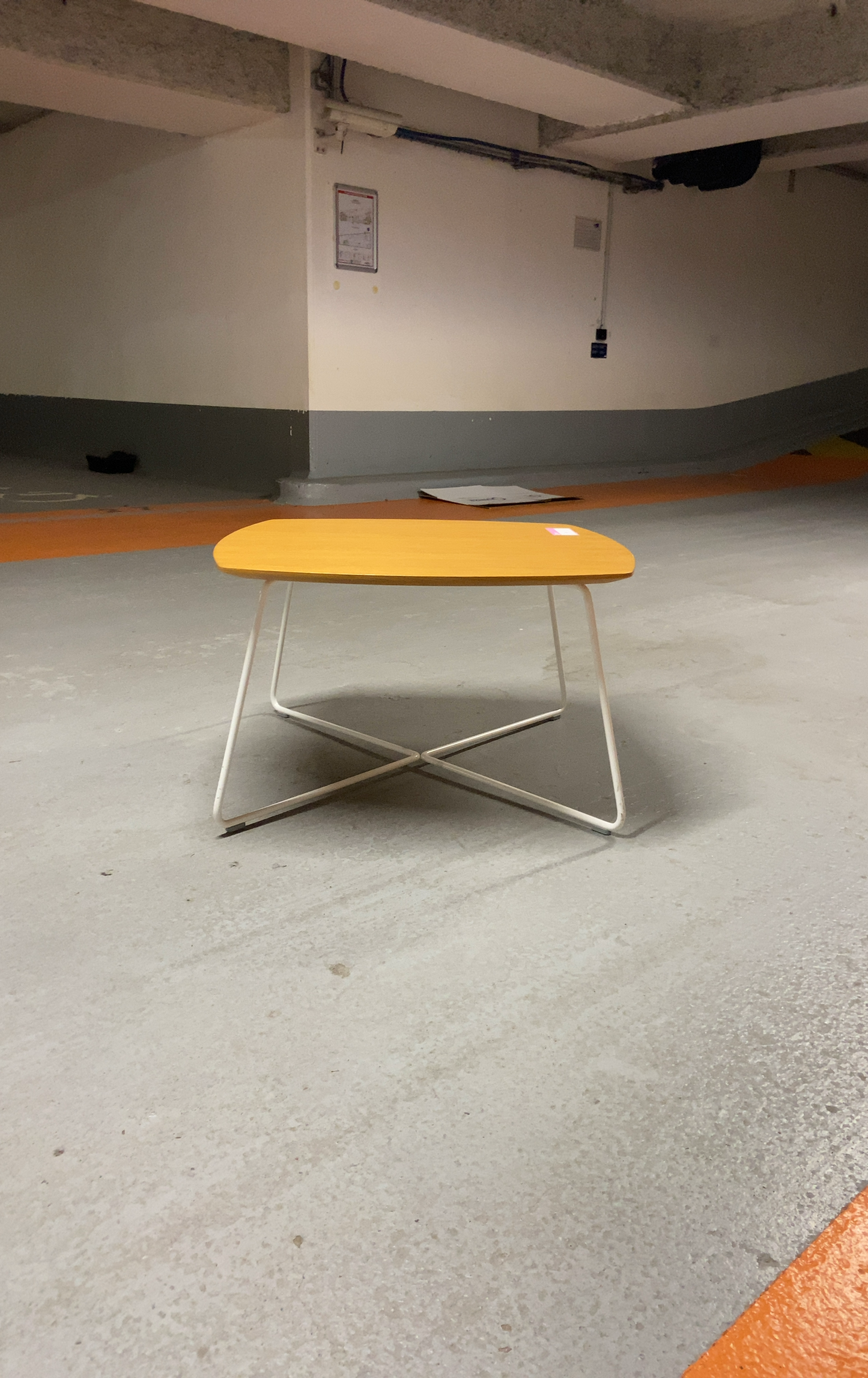 Table basse L70xl70xh42 Bois et Métal