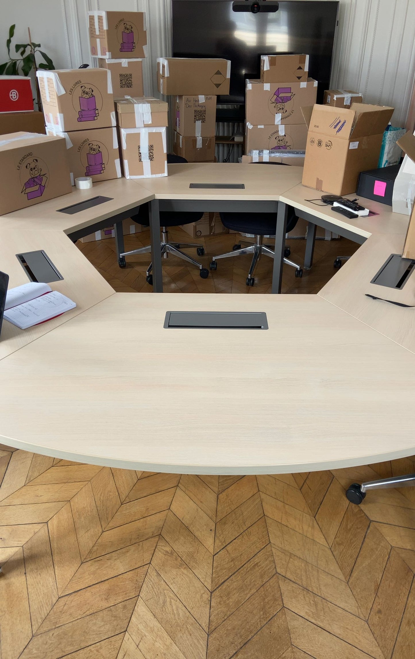 Table de réunion L300xl300xh75