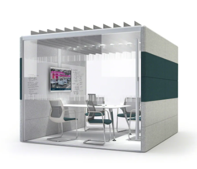 Cabine acoustique 4-5 places OrangeBox Air 25 Rouge