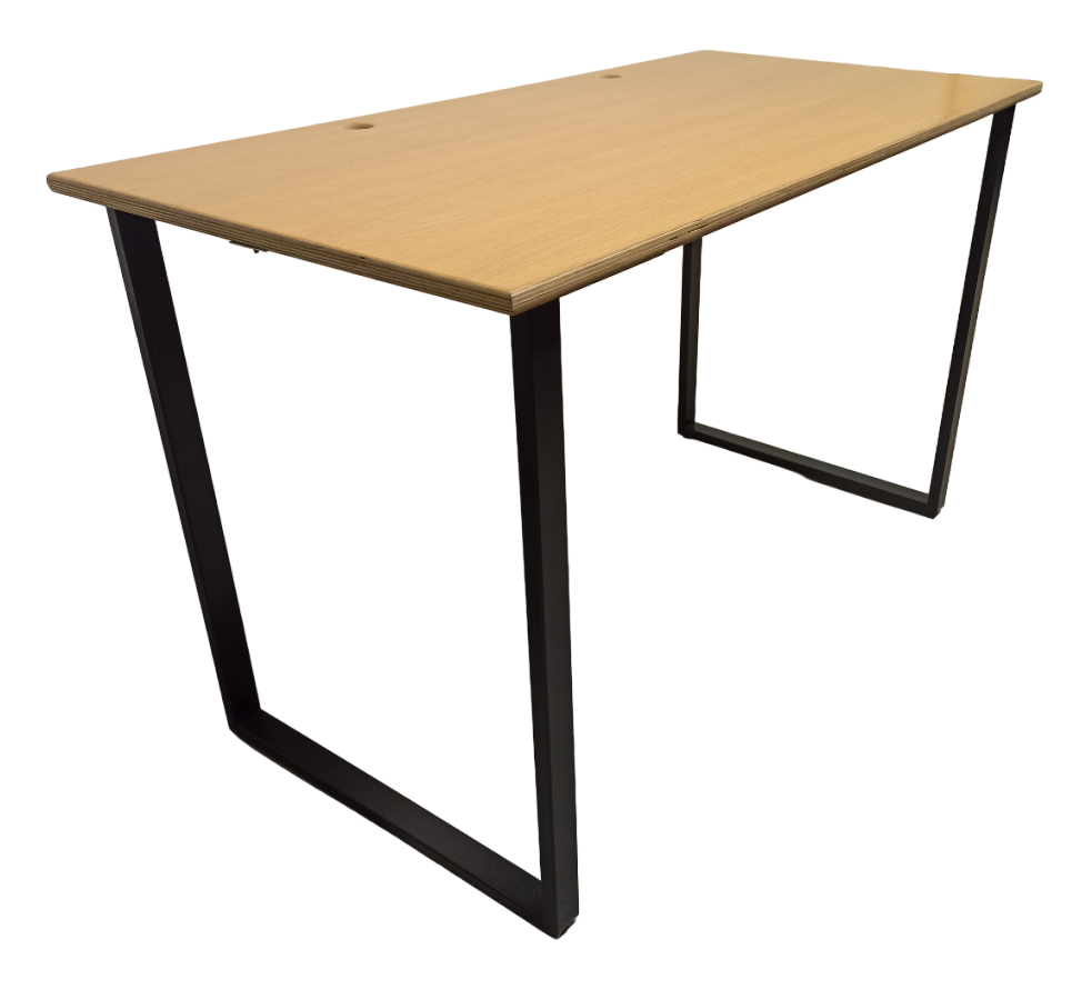 Bureau droit 120x60 chêne doré