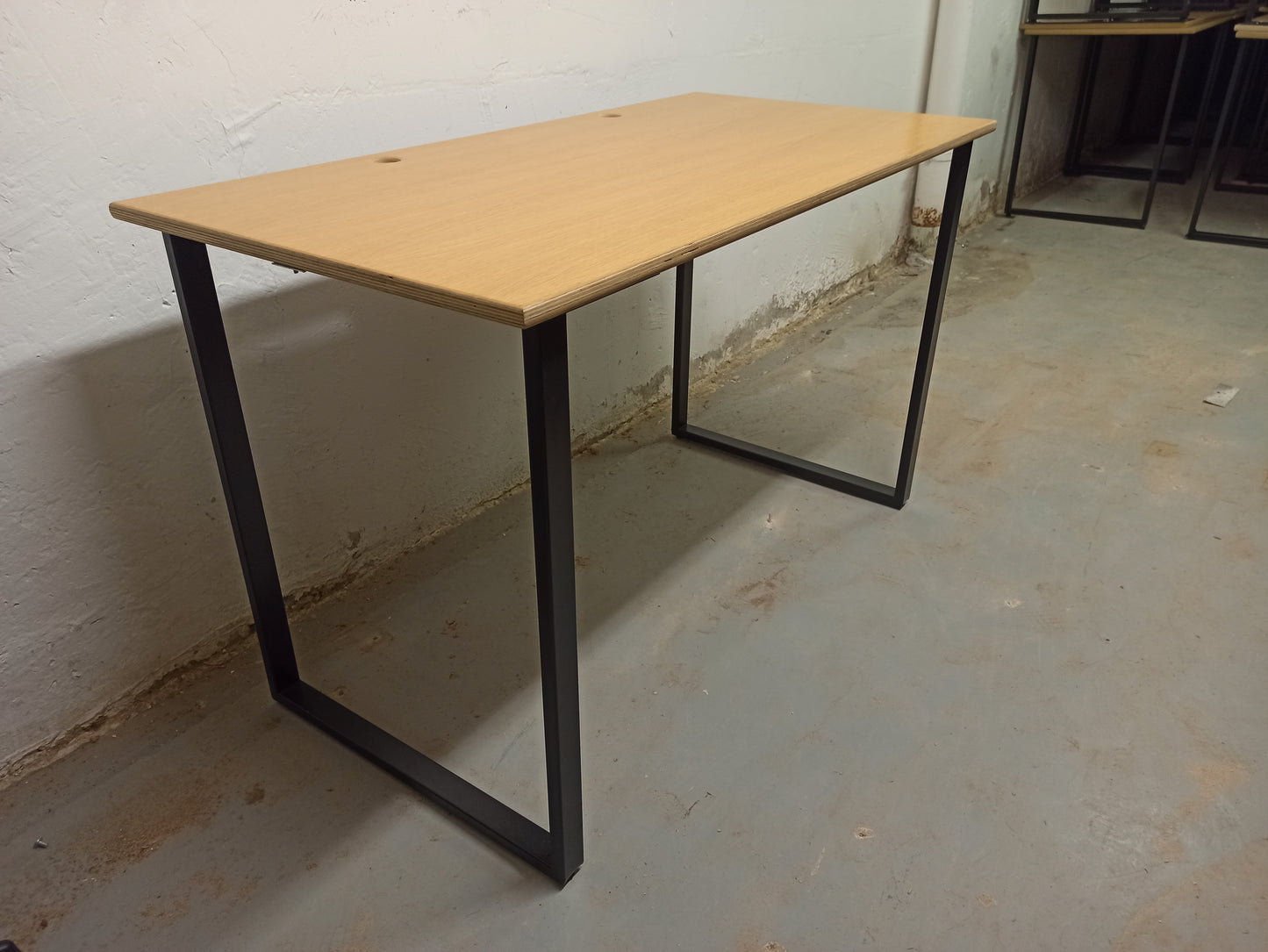 Bureau droit 120x60 chêne doré