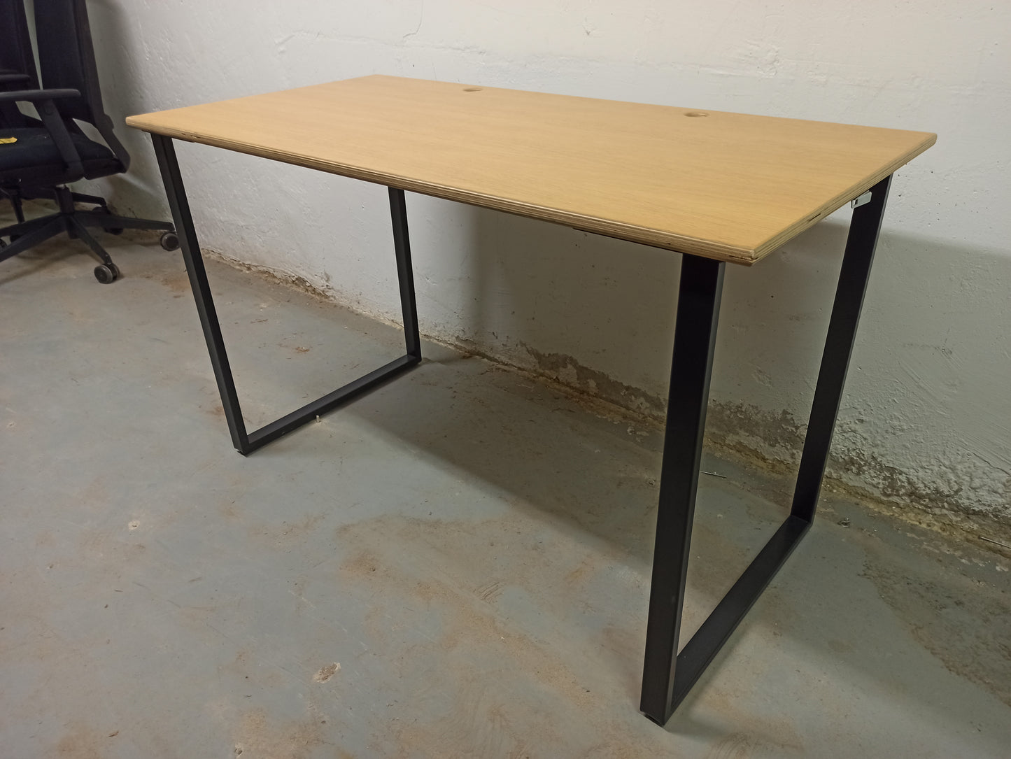 Bureau droit 120x60 chêne doré