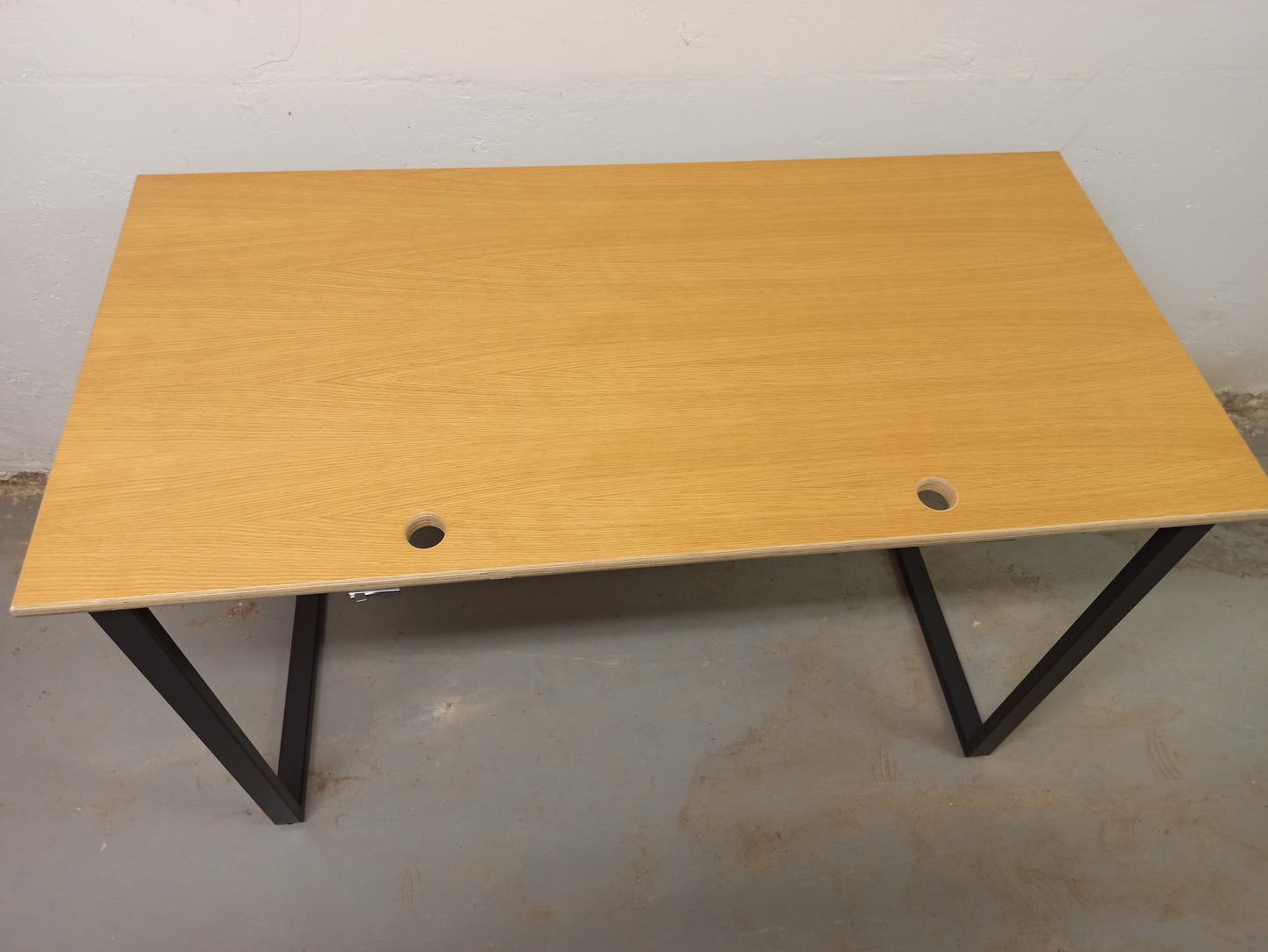 Bureau droit 120x60 chêne doré