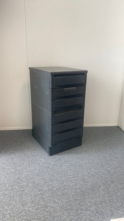 Caisson de rangement sur roulettes avec 6 tiroirs