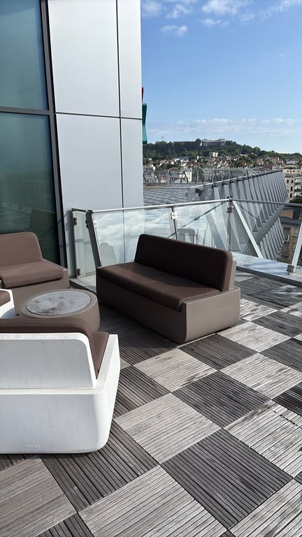 Autre mobilier d'extérieur en plastique et tissu couleur peanut