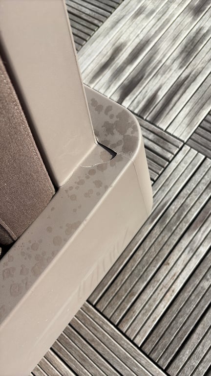 Autre mobilier d'extérieur en plastique et tissu couleur peanut