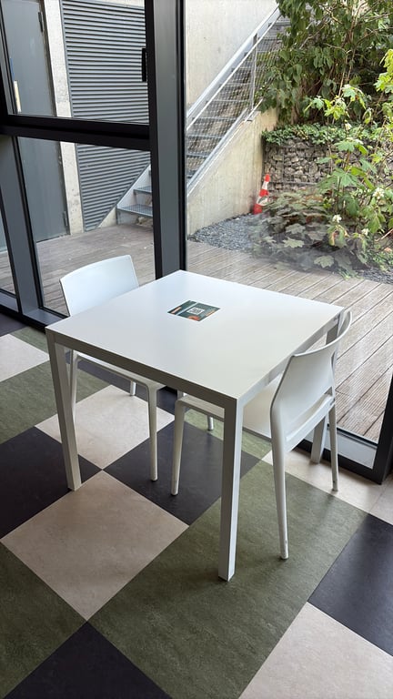 Table de Cafétéria Rectangulaire - 80x80 cm