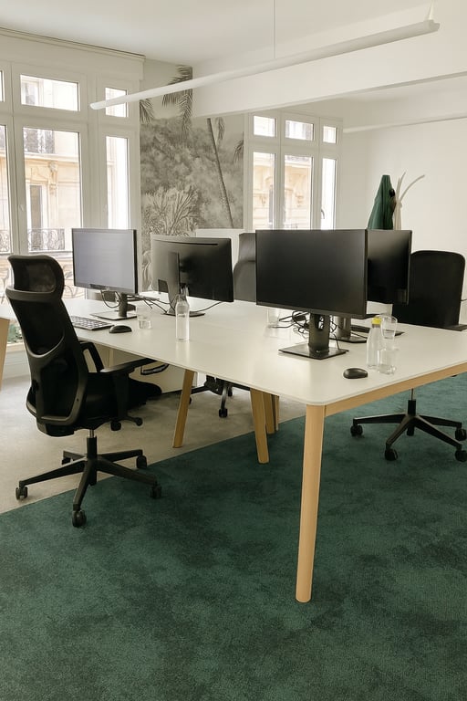 Bureau multiposte 4 places - Modèle 144x280