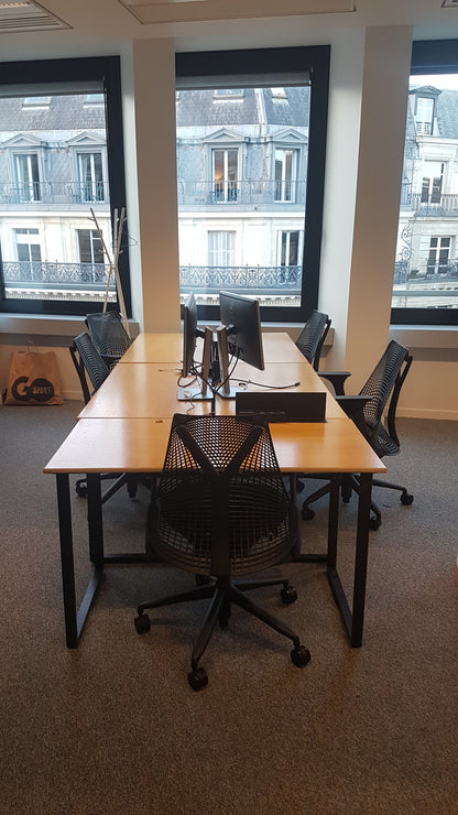 Bureau droit 120x60 chêne doré