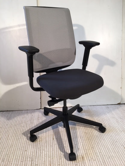 Siège de bureau reconditionné Steelcase Gris