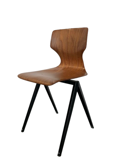Chaise Bois et Métal Noire
