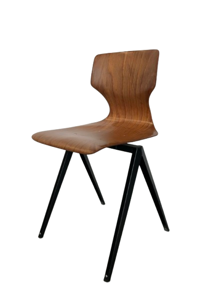 Chaise Bois et Métal Noire