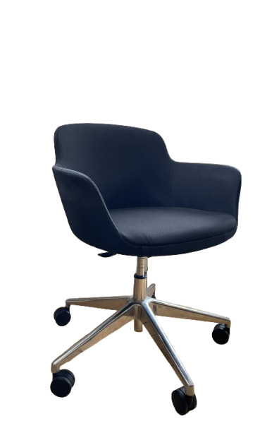 Chaise Narbutas en Tissu Noir