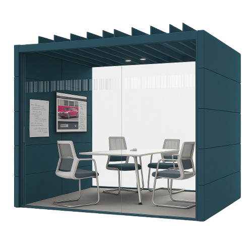 Cabine acoustique 4-5 places OrangeBox Air 25 Bleu