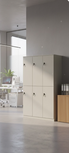 Casier métallique avec 6 compartiments