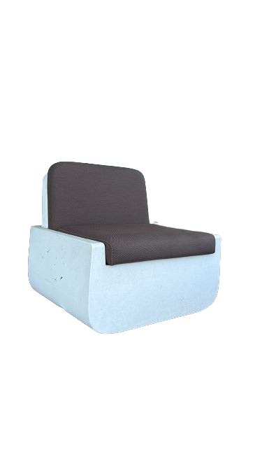 Mobilier d'extérieur en plastique et tissu