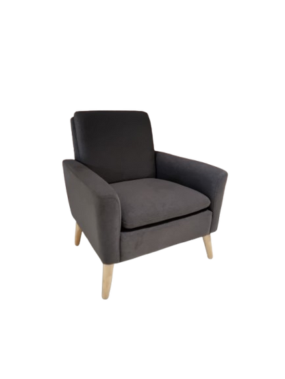 Fauteuil en tissu avec accoudoirs