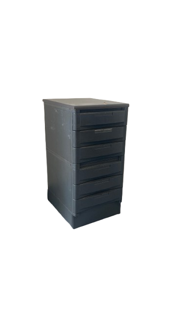 Caisson de rangement sur roulettes avec 6 tiroirs