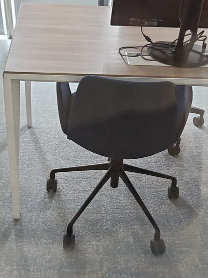 Fauteuil de bureau en tissu Denim