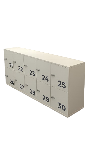 Casier avec fermeture à code et portes battantes