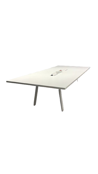 Table de réunion rectangulaire - Accès Top et Goulotte
