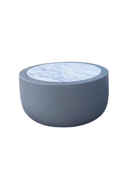 Table d'extérieur ronde en plastique - 71x71x38 cm