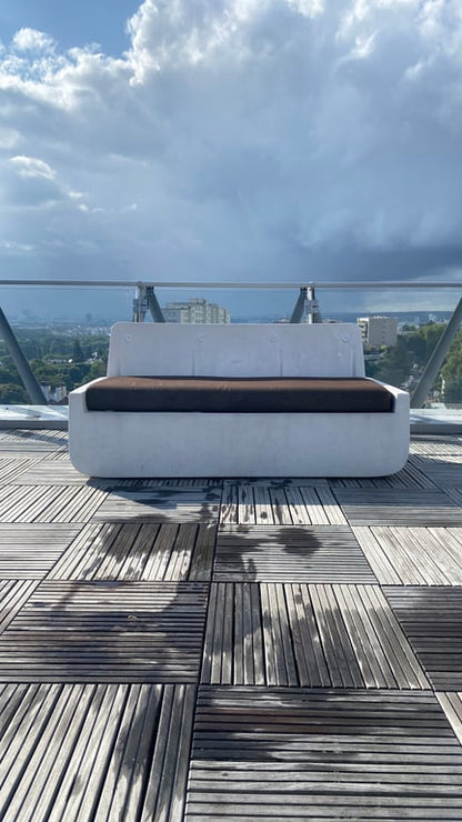 Mobilier d'extérieur en plastique et tissu