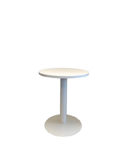 Table de réunion ronde en mélaminé et métal