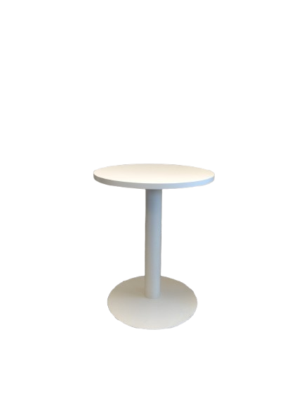 Table de réunion ronde en mélaminé et métal