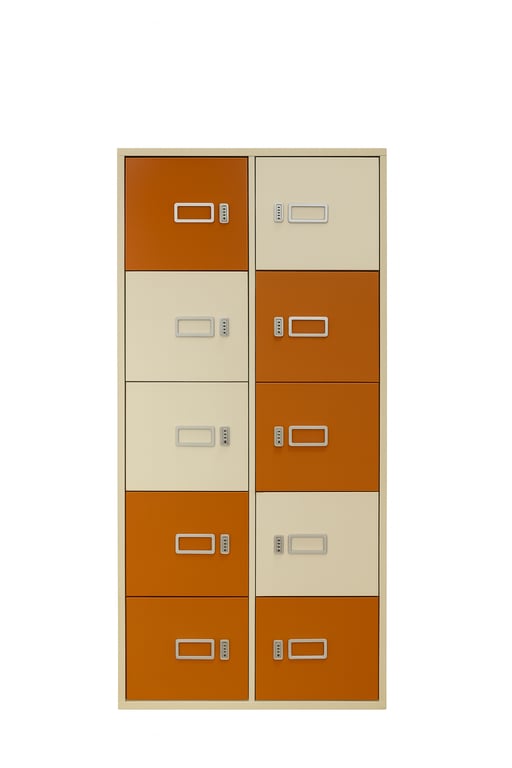 Casier 8 cases avec fermeture à code