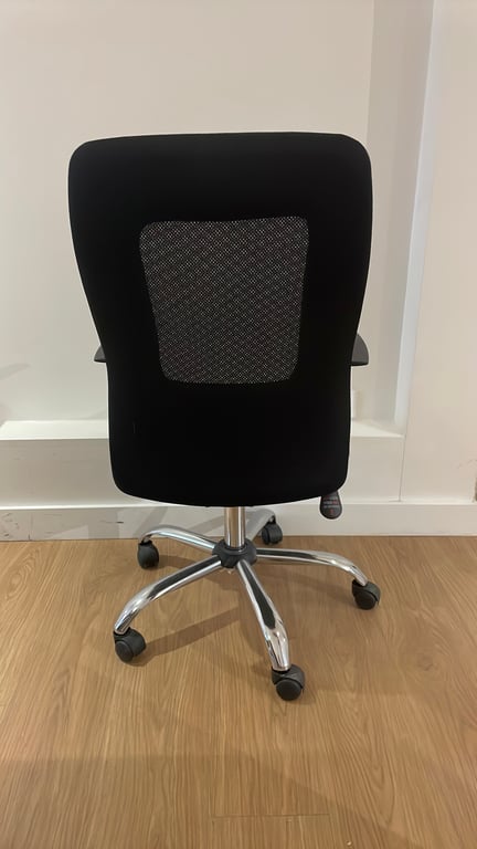 Fauteuil de bureau en tissu avec piètement luge