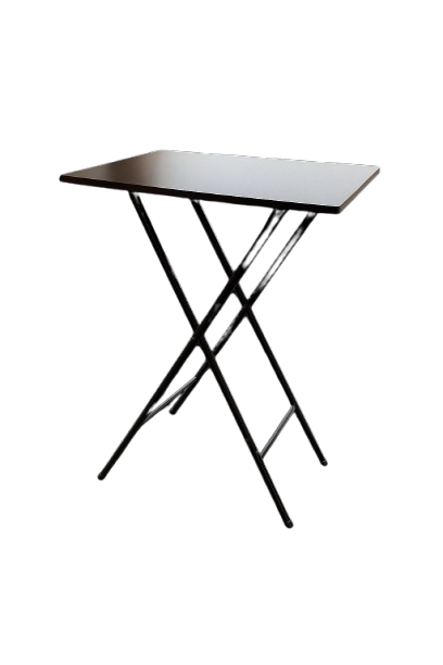 Table rectangulaire d'extérieur rabattable en métal coloris Teak