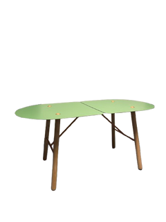 Table basse rectangulaire en métal