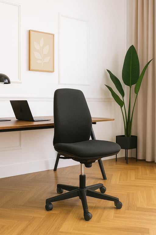 Fauteuil de bureau ergonomique avec roulettes et rotation