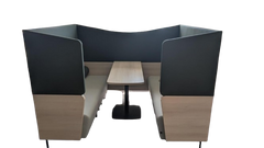 Canapé acoustique 4 places avec tablette fixe