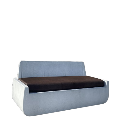 Mobilier d'extérieur en plastique et tissu
