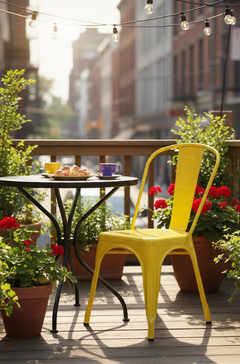 Chaise d'extérieur en métal Bitter Lemon
