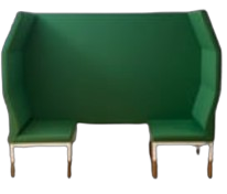 Canapé acoustique 2 places avec tablette indépendante