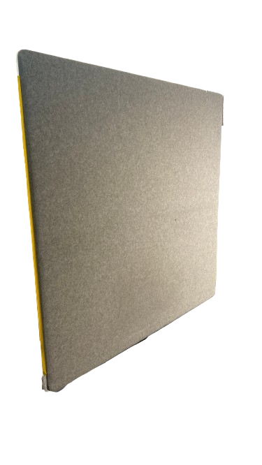 Cloison en tissu gris clair sans roulettes 140x140x2 cm