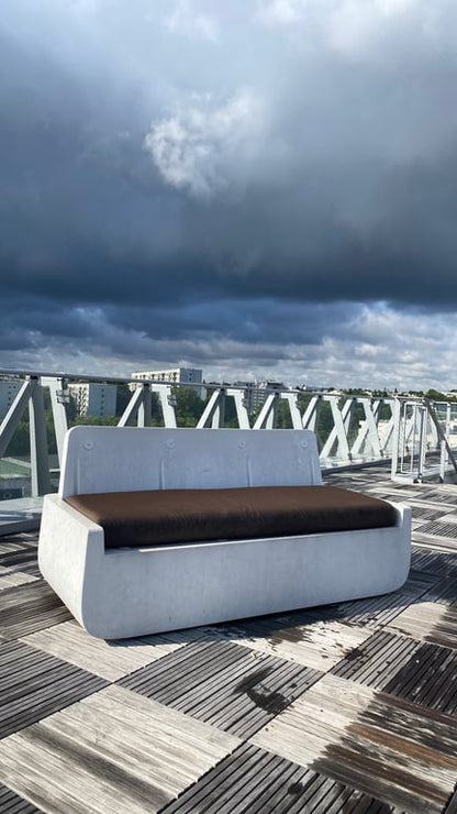 Mobilier d'extérieur en plastique et tissu