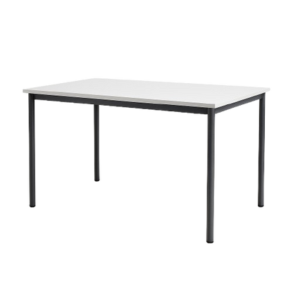 Bureau droit en mélaminé et métal