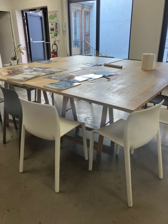 Chaise de réunion - Chaise polyuréthane blanche