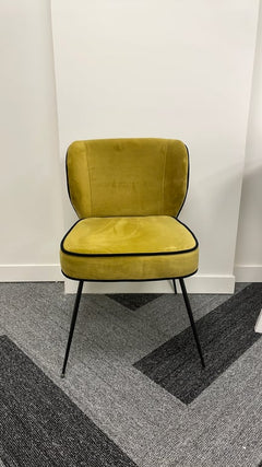 Fauteuil en Velours sans Accoudoirs