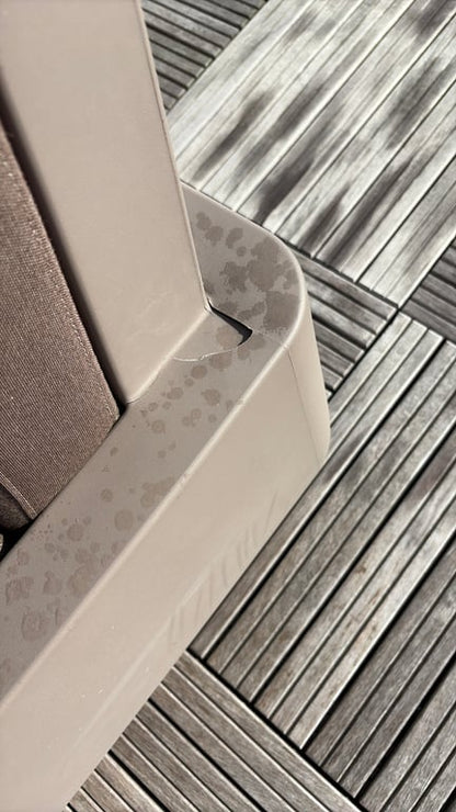 Autre mobilier d'extérieur en plastique et tissu couleur peanut
