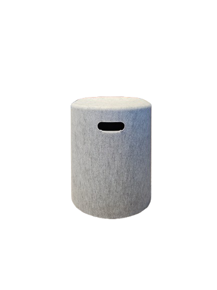 Pouf en Plastique et Tissu