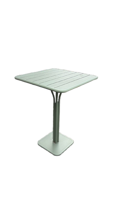 Table d'extérieur rectangulaire en métal Vista Blue