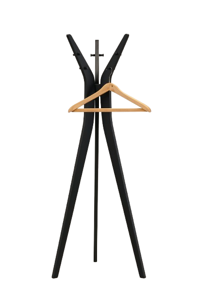 Porte-manteau en métal noir