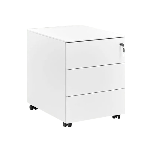 Caisson de rangement en métal avec roulettes